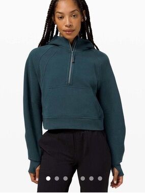 Lululemon Oversized Scuba Half-Zip Hoodie Cropped